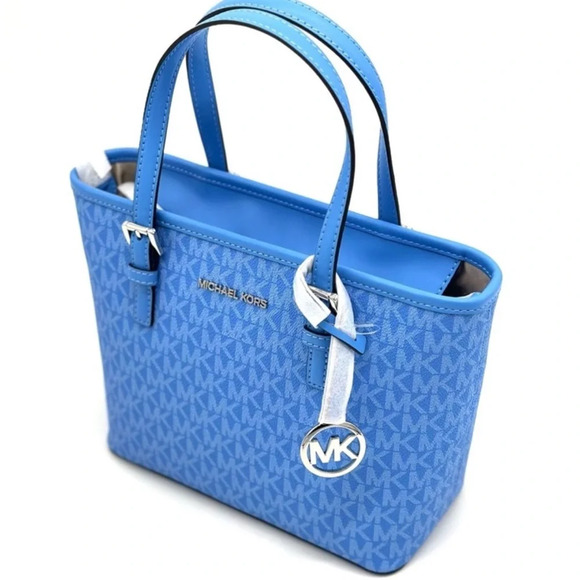 Michael Kors XS Jet Set Travel Top Zip Tote Bag
Blue/Silver - Picture 5 of 11